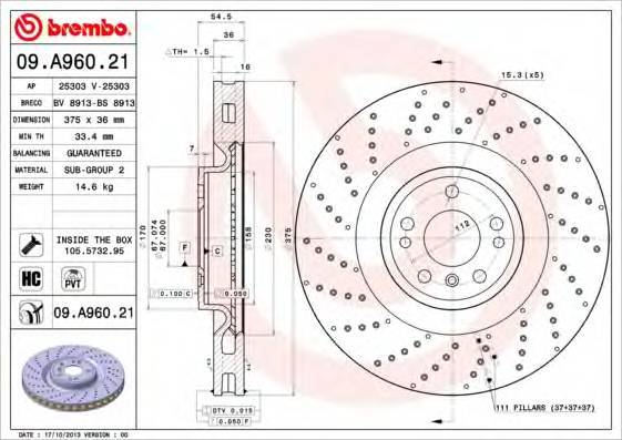 BREMBO 09A96021