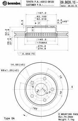 BREMBO 09.B626.10