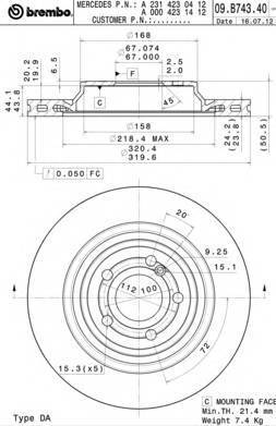 BREMBO 09B74341