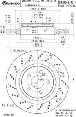 BREMBO 09B84241