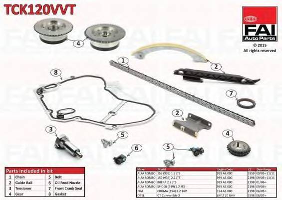 FAI AUTOPARTS TCK120VVT