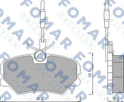 FOMAR FRICTION FO443981