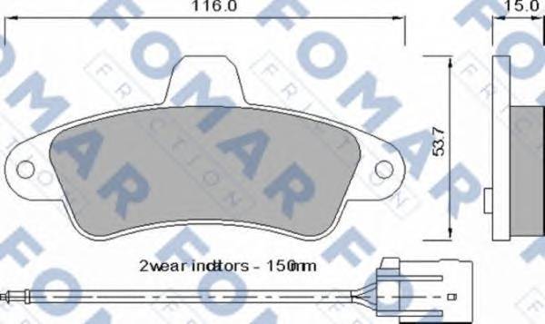 FOMAR FRICTION FO725081