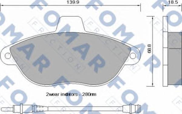 FOMAR FRICTION FO 742581